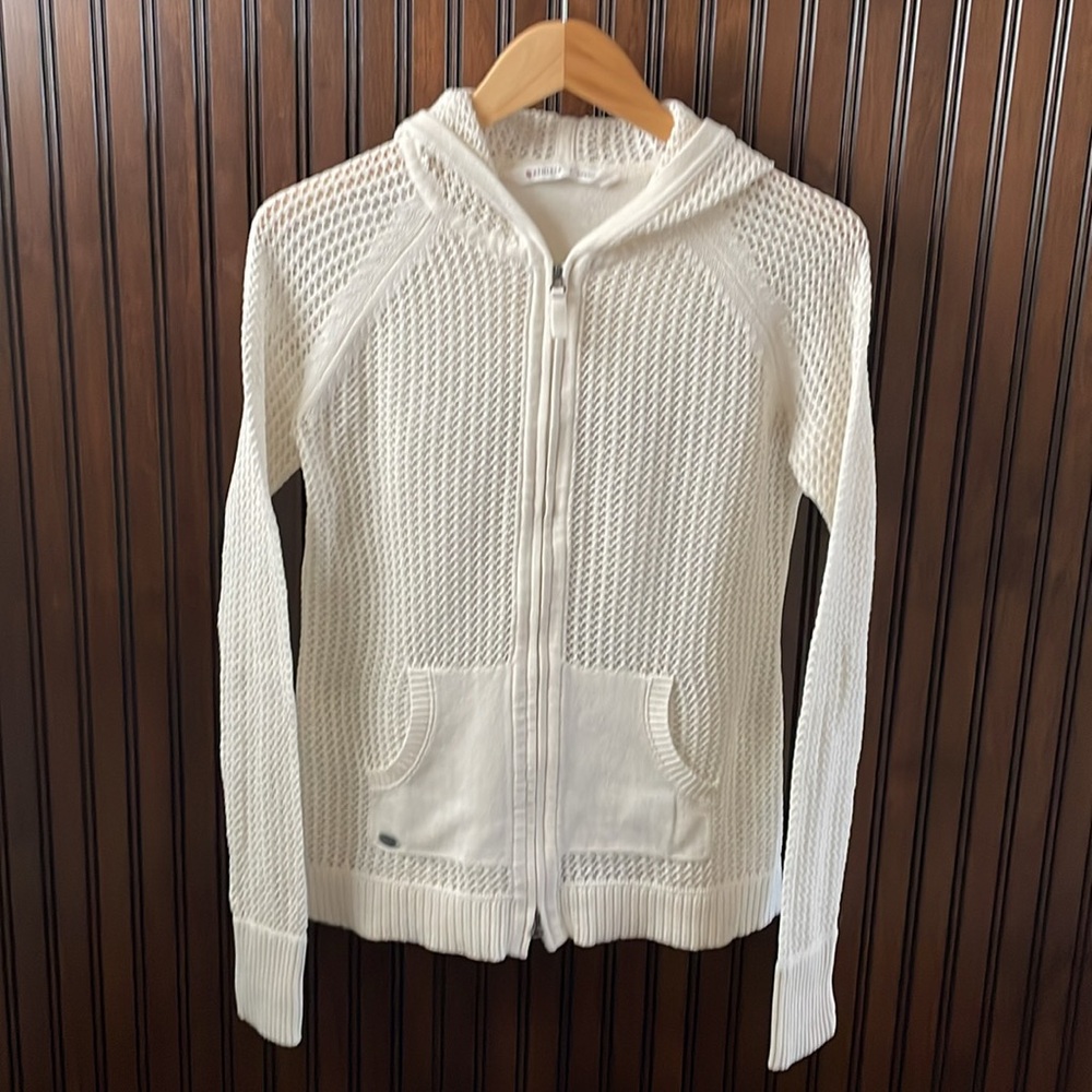 Athleta Ivory Cardigan Sweater